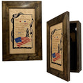 2nd Amendment Gun Safe - Wall Mounted Decorative Secure Gun Cabinet
