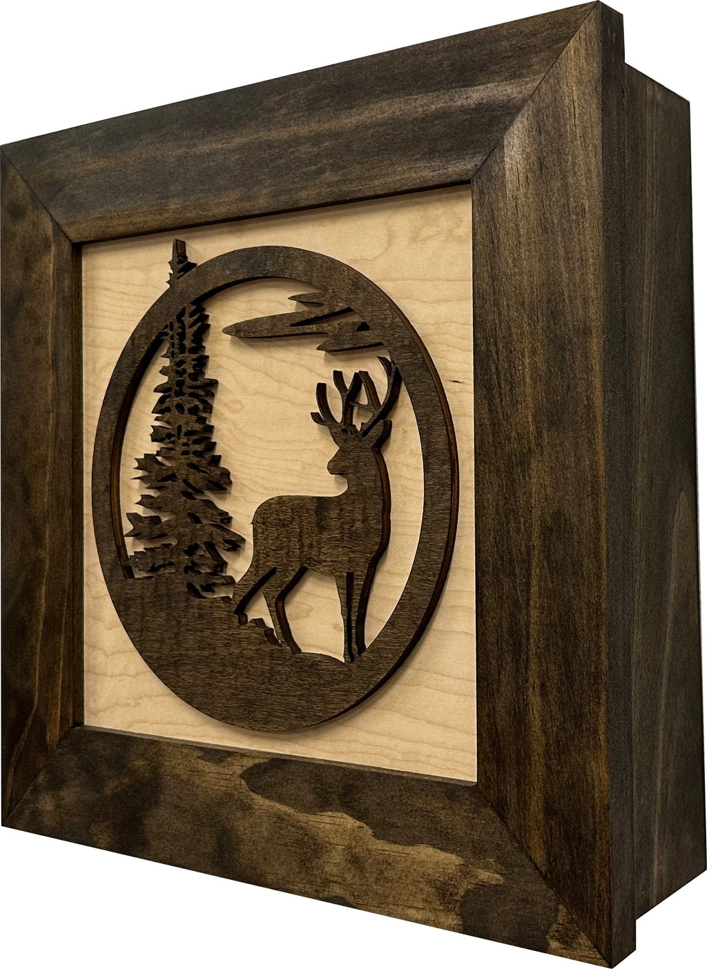Buck In Nature Gun Safe Shelf - Gun Concealment Furniture - Hidden Gun Safe for Discrete Firearm Storage