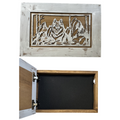 White Wolf Gun Concealment Furniture - Handcrafted Hidden Gun Storage Wall Decor - Hidden Gun Shelf with Magnetic Lock for Quick Access