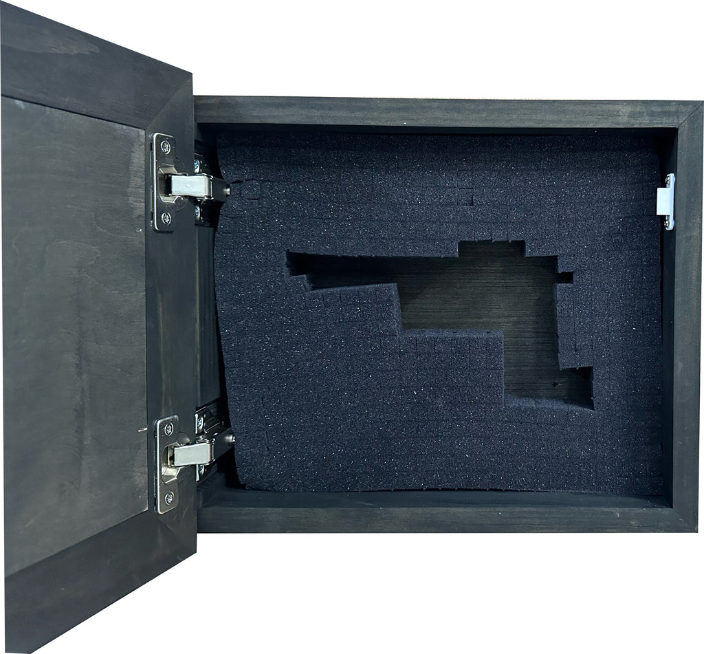 Better Judged by 12 Than Carried by 6 Gun Concealment Furniture - Handcrafted Hidden Gun Storage Wall Decor - Hidden Safe Furniture with Magnetic Lock for Quick Access & Storage