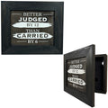 Better Judged by 12 Than Carried by 6 Gun Concealment Furniture - Handcrafted Hidden Gun Storage Wall Decor - Hidden Safe Furniture with Magnetic Lock for Quick Access & Storage