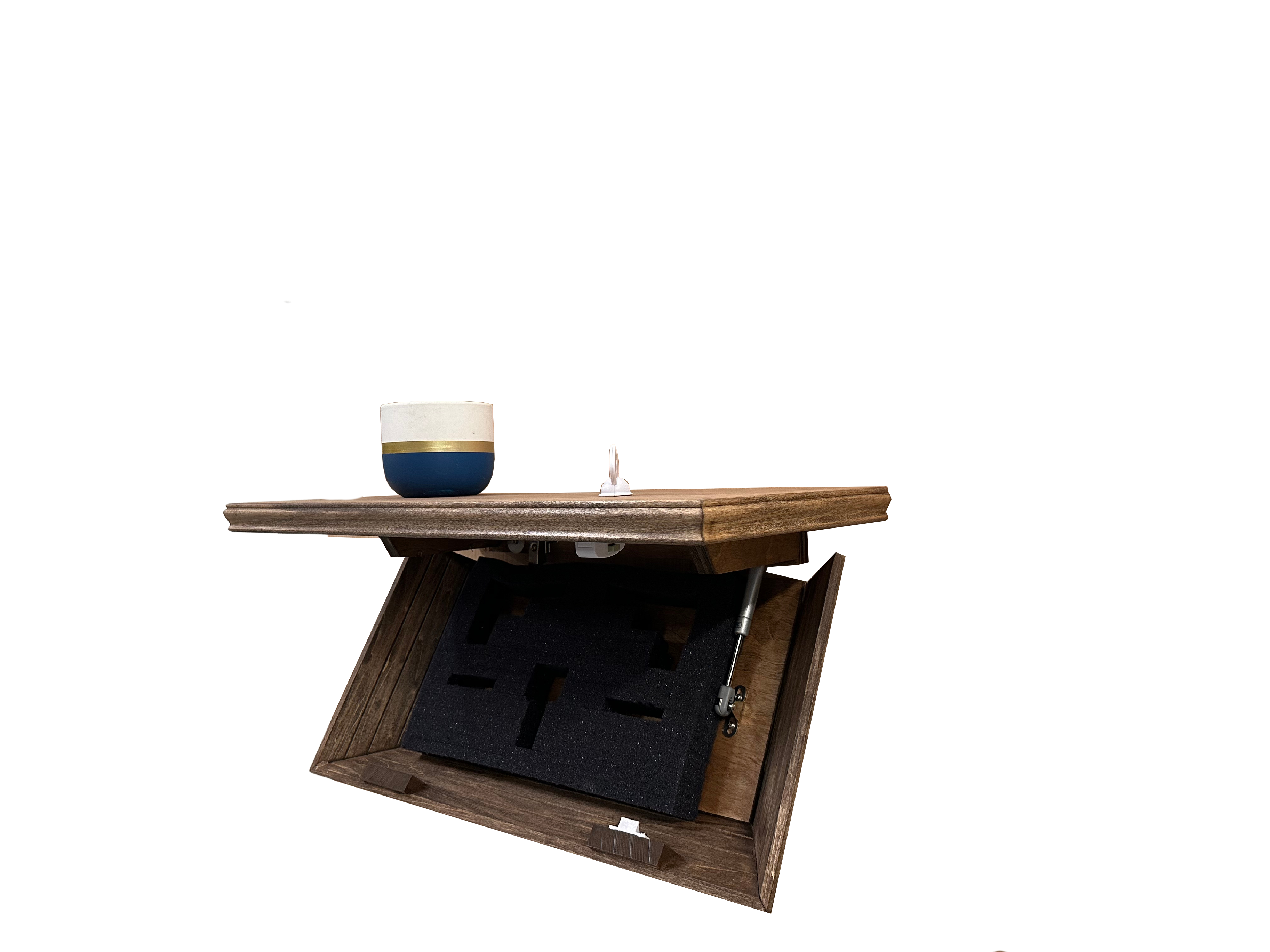 Hidden Gun Storage, Gun Storage Concealment Shelf - Secure Hidden Compartment Storage Shelf Yet Quickly Accessible (Special Walnut)
